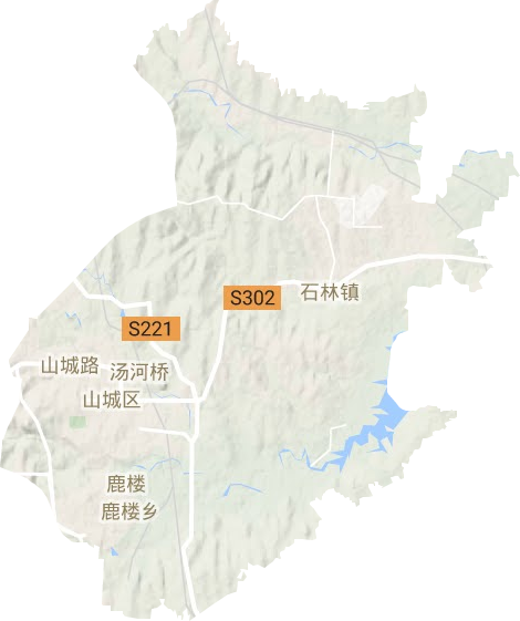 山城區地形圖