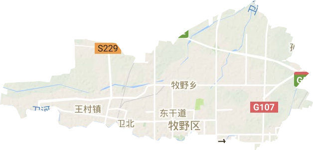 牧野區地形圖