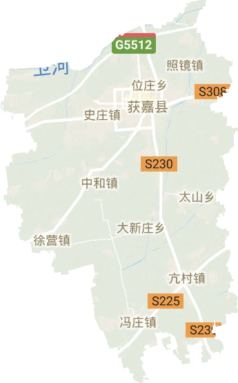 獲嘉縣地形圖