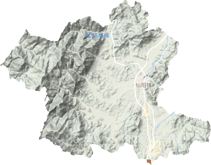 仙陽鎮地形圖