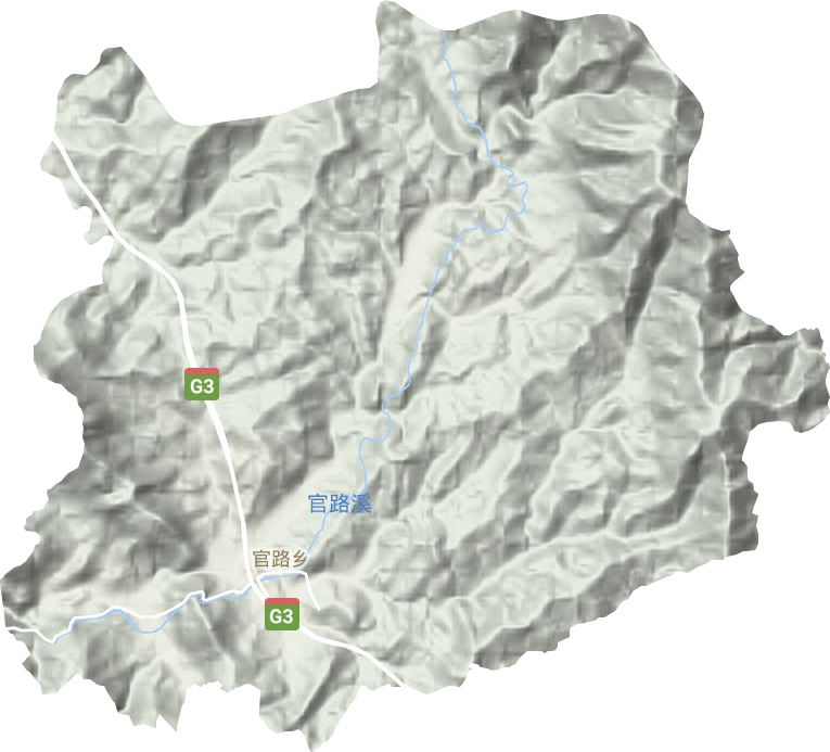 官路鄉地形圖