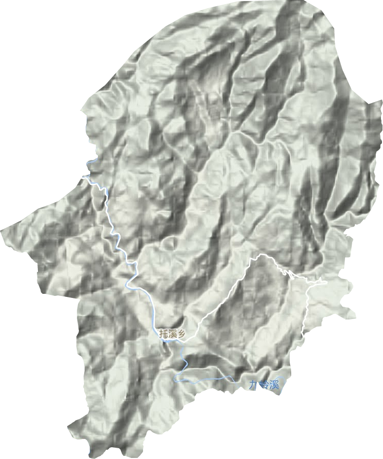 托溪鄉地形圖