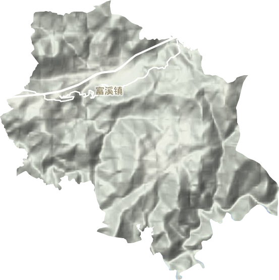 富溪鎮(zhèn)地形圖