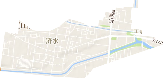 濟源市濟水街道地形圖