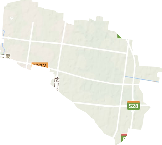 濟源市玉泉街道地形圖