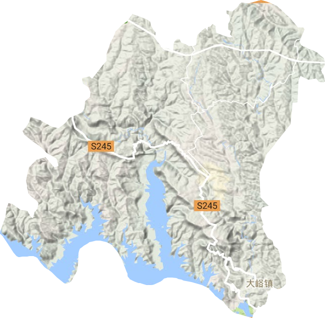 濟(jì)源市大峪鎮(zhèn)地形圖