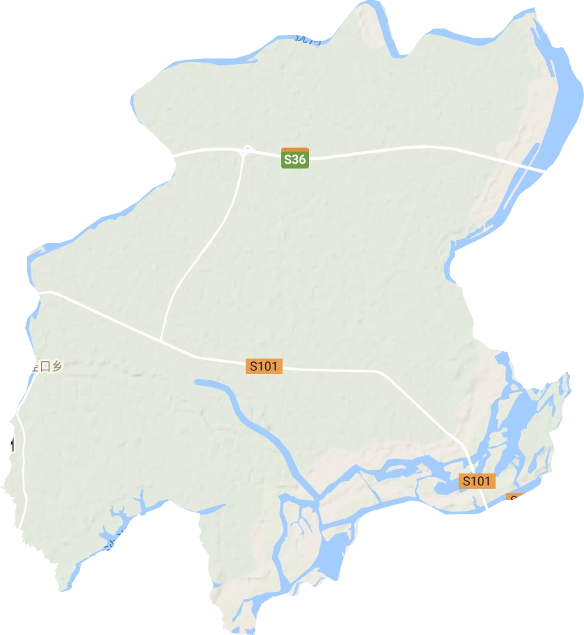 涇口鄉(xiāng)地形圖