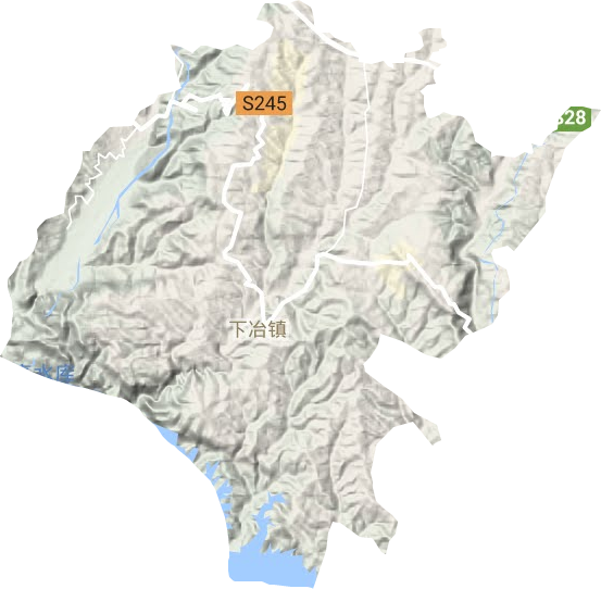 濟源市下冶鎮地形圖