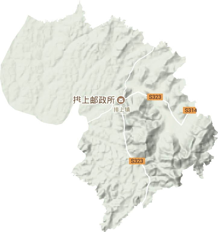 排上鎮地形圖