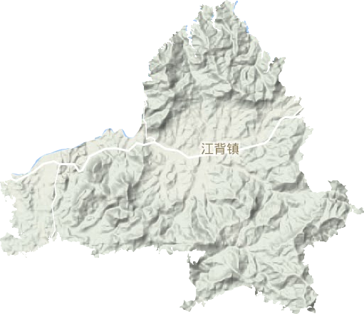 江背鎮地形圖