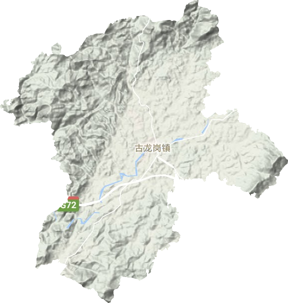 古龍岡鎮(zhèn)地形圖