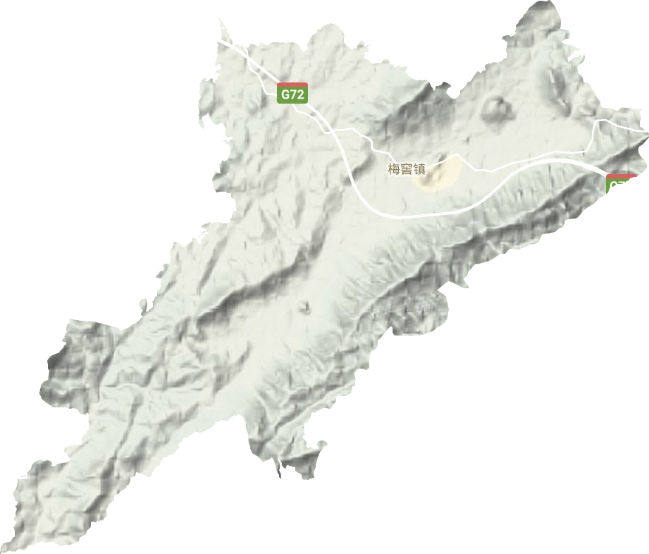 梅窖鎮地形圖