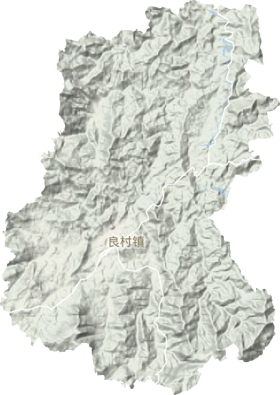 良村鎮(zhèn)地形圖