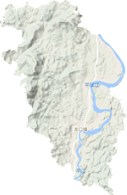 龍口鎮地形圖
