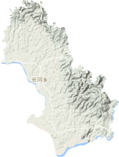 長岡鄉(xiāng)地形圖