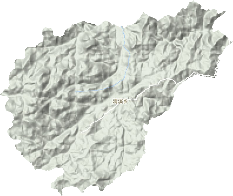 清溪鄉地形圖