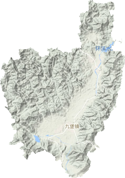 九堡鎮地形圖