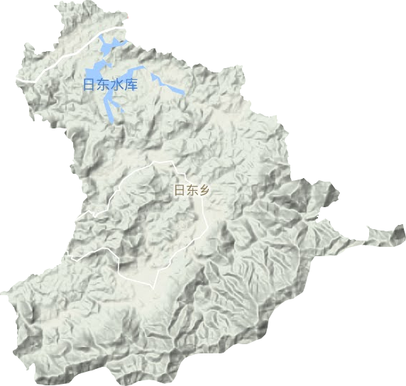 日東鄉(xiāng)地形圖