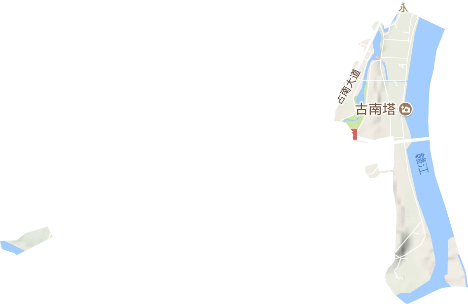 古南街道地形圖