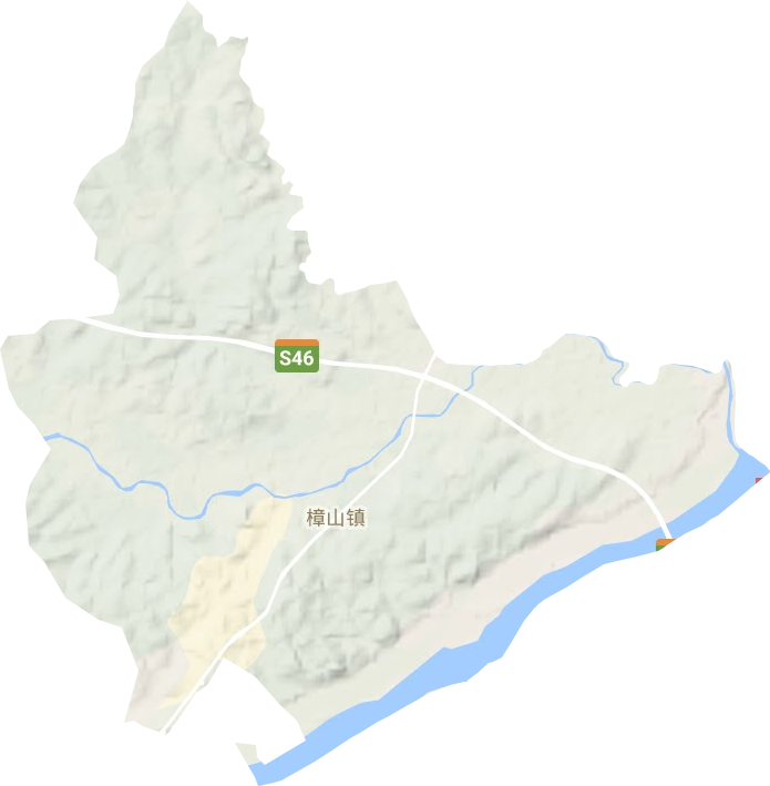 樟山鎮地形圖