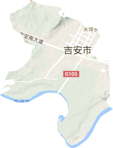 禾埠鄉地形圖