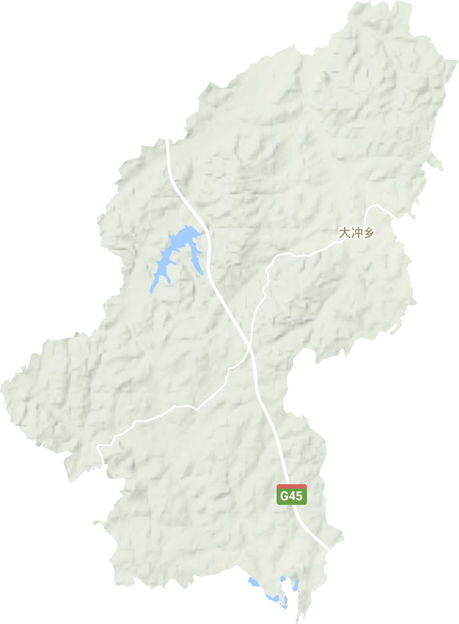 大沖鄉(xiāng)地形圖