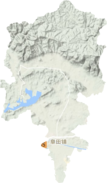 阜田鎮地形圖