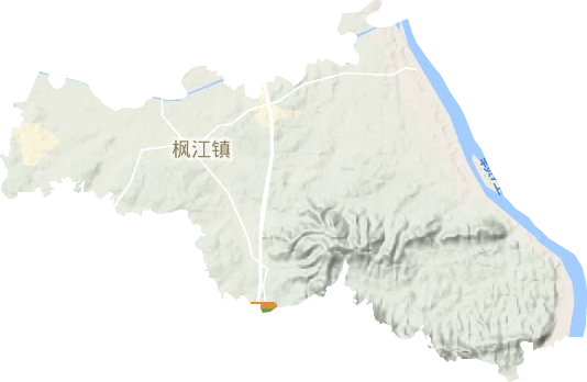楓江鎮地形圖
