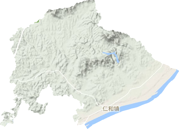 仁和鎮地形圖
