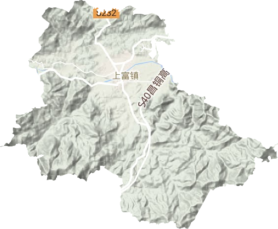 上富鎮地形圖