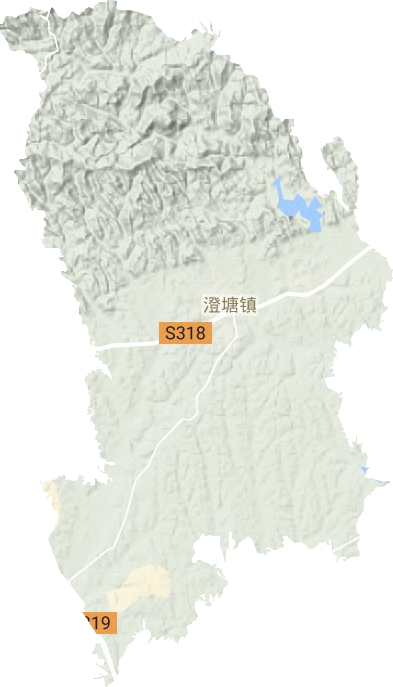 澄塘鎮(zhèn)地形圖