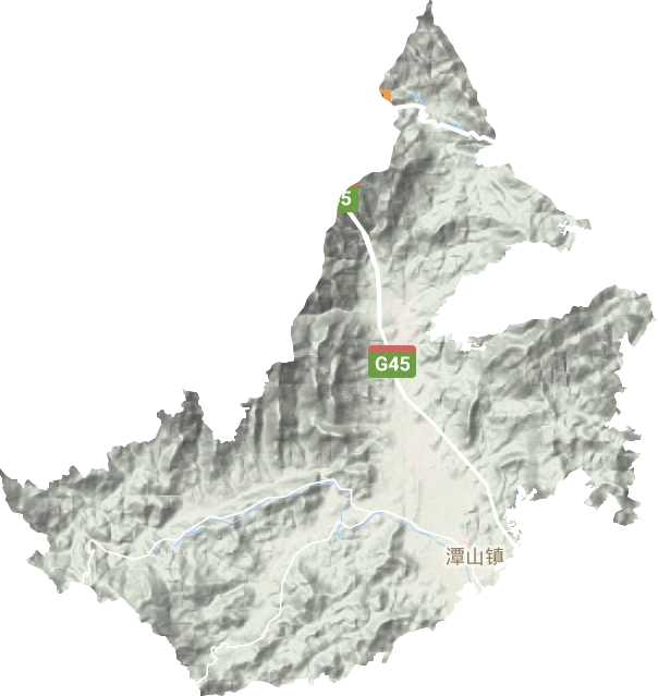 潭山鎮地形圖