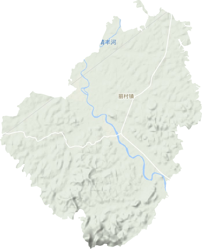 麗村鎮(zhèn)地形圖