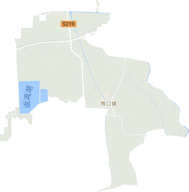 熊口鎮地形圖