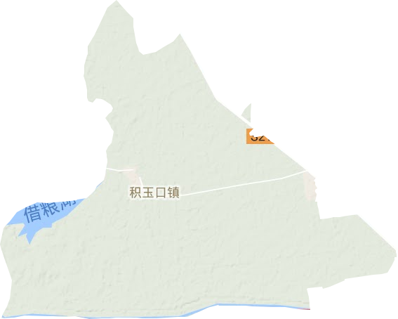 積玉口鎮(zhèn)地形圖