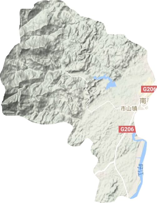 市山鎮地形圖