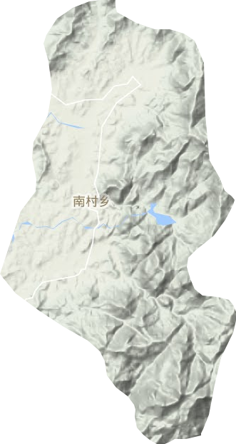 南村鄉(xiāng)地形圖