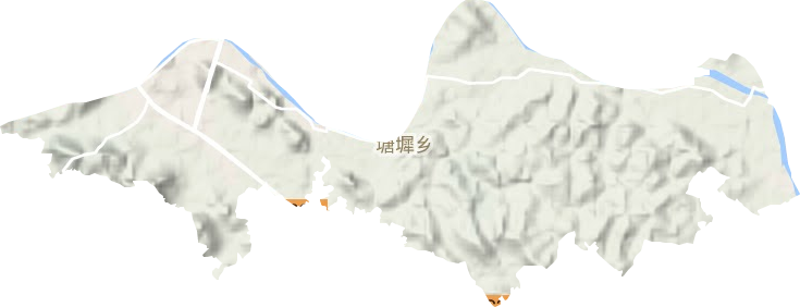 豐溪街道地形圖