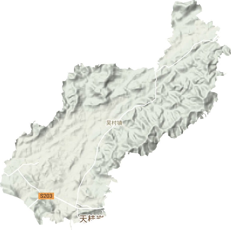 吳村鎮地形圖