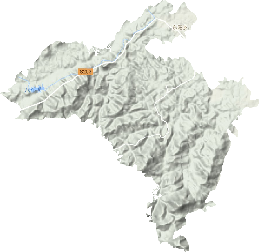 東陽鄉地形圖