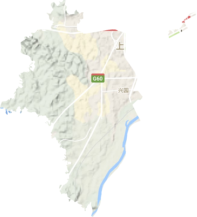 興園街道地形圖