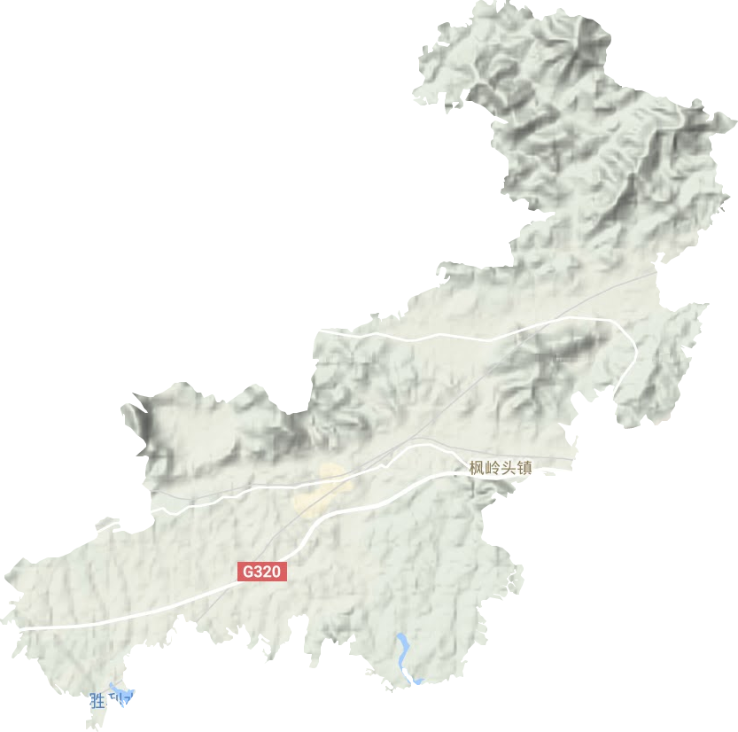 楓嶺頭鎮地形圖