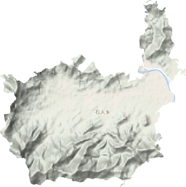 石人鄉地形圖
