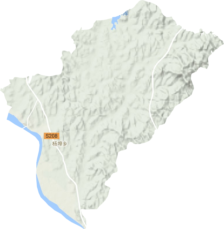 楊埠鎮地形圖