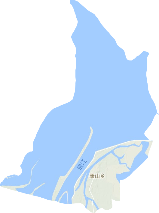 康山鄉地形圖