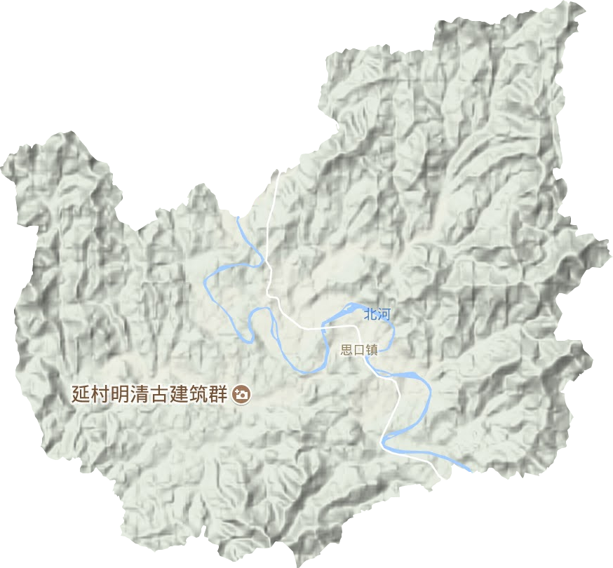 思口鎮地形圖