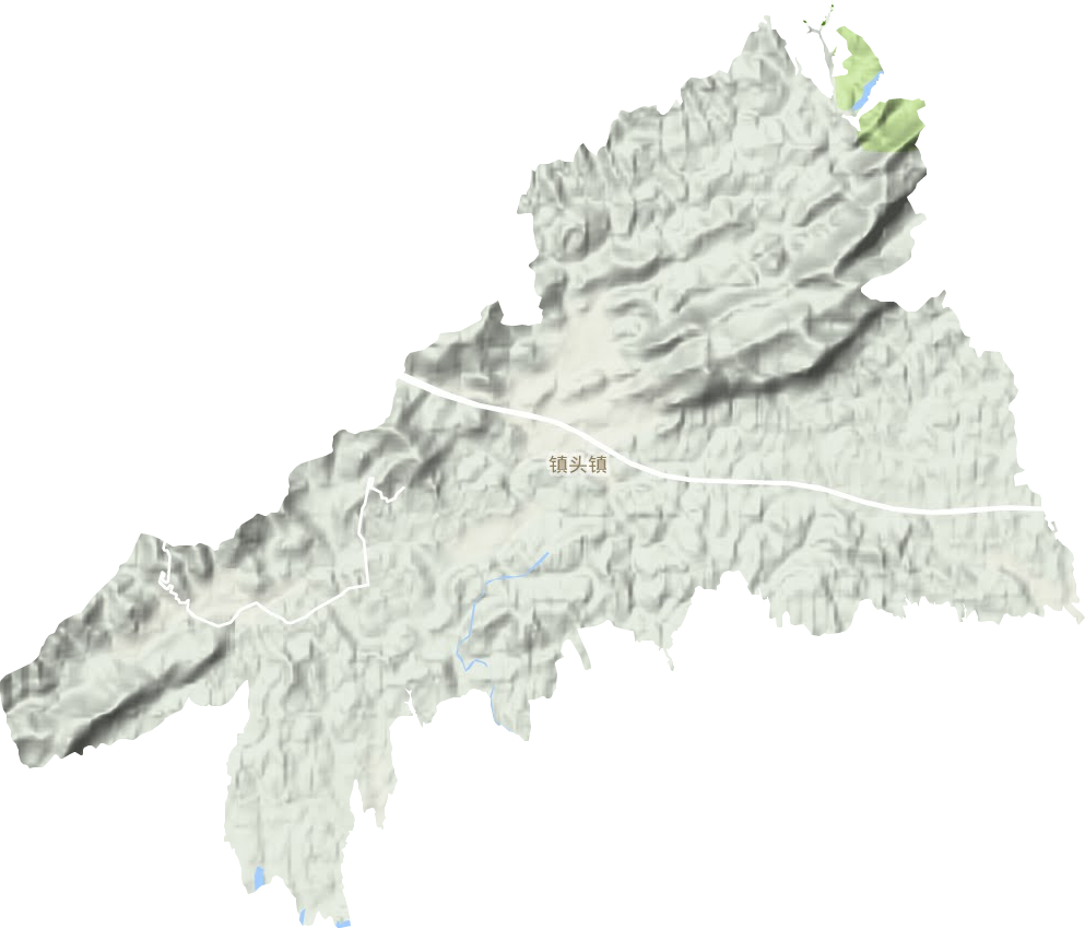 鎮(zhèn)頭鎮(zhèn)地形圖