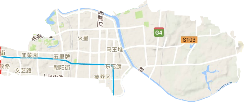 芙蓉區(qū)地形圖