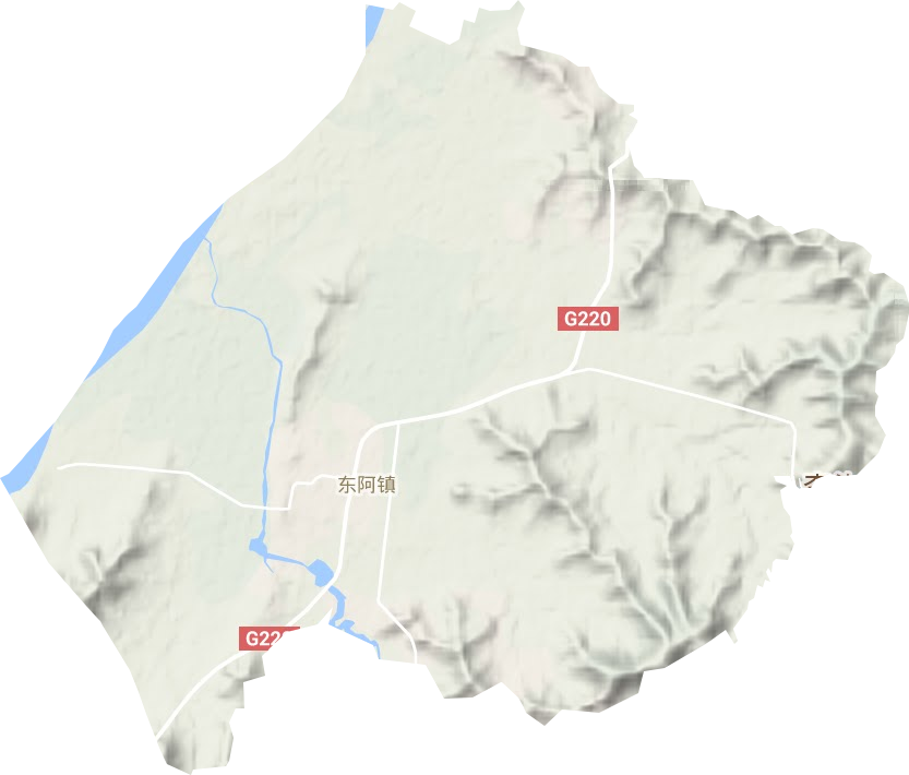 東阿鎮地形圖
