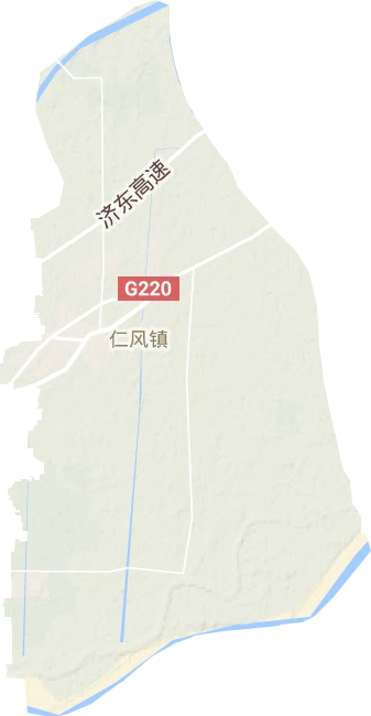 仁風鎮地形圖